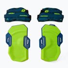 CrazyFly Hexa II Binding blue-green kiteboard pads and straps T016-0260