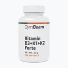 Vitamins D+K GymBeam Vitamin D3+K1+K2 Forte 120 caps