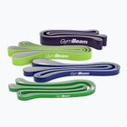 Training band set GymBeam DuoBand 4 pack black/lime/navy/green