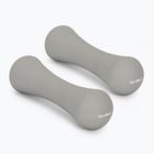 Dumbbells GymBeam Neoprene Dumbbells 2 x 1 kg light grey