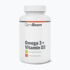 Fatty acids + vitamin D3 dietary supplement GymBeam Omega 3 + D3 90 caps