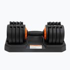 Adjustable dumbbell GymBeam Dumbbell Adjustable 20 kg black
