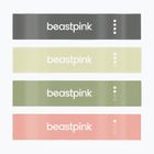 Resistance band set GymBeam 4 pcs.i black/olive/green/peach