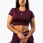 Women's training top  NEBBIA Strong Beauty dark red