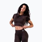 Women's training top  NEBBIA Power dark brown