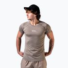 Men's training shirt NEBBIA Power light brown ash