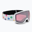 Children's ski goggles Blizzard 963 DAO white shiny/rosa/silver mirror