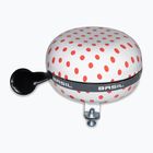 Basil Polkadot Big Bell white/red dots bicycle bell