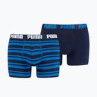 PUMA Heritage Stripe men's boxer shorts 2pc blue
