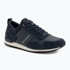 Tommy Hilfiger men's shoes Iconic Leather Suede Mix Runner midnight