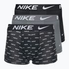 Nike Dri-Fit Essential men's boxer shorts 3 pairs nike logo print/cool grey/black