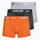 Men's Nike Dri-Fit Essential Micro Trunk boxer shorts 3 pairs grey/light/orange