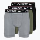 Men's Nike Dri-FIT Ultra Comfort Brief 3 pairs cool grey/medium olive/black boxers