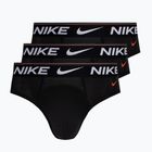 Men's Nike Dri-Fit Hip Logo Brief 3 pairs black/black/black