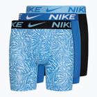 Men's boxer shorts Nike Dri-FIT ADV Micro Brief 3 pairs safari print/light photo blue/black