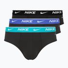 Men's Nike Everyday Cotton Stretch Brief 3 pairs black dusty/ast/arry navy