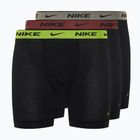 Nike Everyday Cotton Stretch men's boxer shorts 3 pairs cyber black/heather grey/dark pony