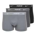 Men's boxer shorts Nike Everyday Cotton Stretch Trunk 3 pairs black/iron game/cool grey high shine textured wb
