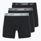 Men's Nike Everyday Cotton Stretch boxers 3 pairs bi/iron grey/clear grey high shine textured wb