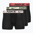 Men's Nike Dri-Fit Essential Micro Boxer Brief 3 pairs blk washed coral/olive aura/abrtract blue edge wb