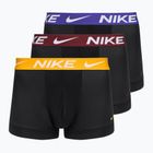 Men's boxer shorts Nike Dri-Fit Essential Micro Trunk 3 pairs black university gold/deep night/dark team red wb