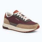 Calvin Klein men's shoes HM0HM01714 Low Top Lace Up Repreve Mix Silver Mink/Vineyard Wine