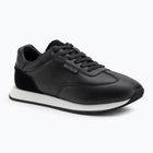 Calvin Klein men's shoes HM0HM01871 Low Prof Runn Laceup Perf Lth Black/Bright White