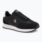 Calvin Klein men's shoes YM0YM01325 Retro Runner Lace Up Ny-Su Black/Bright White