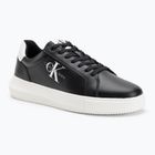 Calvin Klein men's shoes YM0YM00681 Chunky Cupsole Monologo Lth triple black/bright white