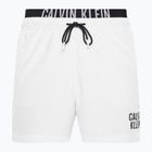 Men's Calvin Klein Medium Double Waistband Swim Shorts white