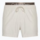 Men's Calvin Klein Short Double Wb beige swim shorts