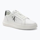 Calvin Klein men's shoes YM0YM00681 Chunky Cupsole Monologo Lth triple bright white/black