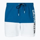 Men's Calvin Klein Medium Drawstring-Block swim shorts faience blue