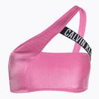 Calvin Klein swimsuit top One Shoulder Bralette-RP bold pink