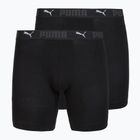 Men's boxers Cotton Long 2 pack black