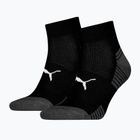 Socks PUMA Sport Cushioned Quarter 2 pairs black