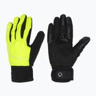 Men's cycling gloves Rogelli Essential Winter Waterproop fluor yellow