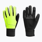 Men's cycling gloves Rogelli Essential Winter Waterproop fluor yellow