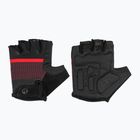 Rogelli Hero II men's cycling gloves black/red/bordeaux