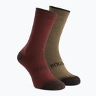 Socks Rogelli Wool Wintersocks 2 pairs bordeaux/brown