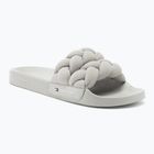 Tommy Jeans women's slides Braided stratus grey