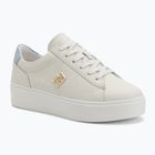 Tommy Hilfiger women's Platform Court ecru/breezy blue shoes