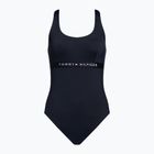 Tommy Hilfiger women's one-piece swimsuit One Piece Cut Out blue