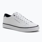 Tommy Hilfiger men's trainers Th Hi Vulc Core Low Leather Ess YBS white