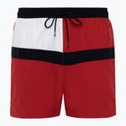 Men's Tommy Hilfiger Medium Drawstring primary red swim shorts