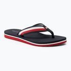 Tommy Hilfiger women's flip flops Corporate Beach Sandal red white blue