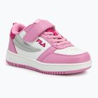 FILA Rega Nf Velcro white/moonlite mauve children's shoes