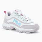 Women's FILA Strada Logo white/orchid hush shoes