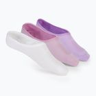 Women's socks SKECHERS Non Terry No Show Liner 3 pairs white/purple