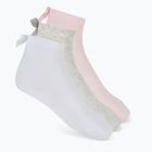 Children's socks SKECHERS Non Terry Anklet 3 pairs pink